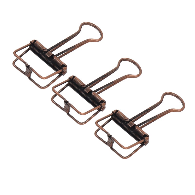 80Pcs Hollow Binder Clips 0.7in Sturdy Metal Hollow Out Strong