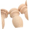 Generic 10pcs Unfinished Wood Balusters - Miniature Spindles for Dollhouse