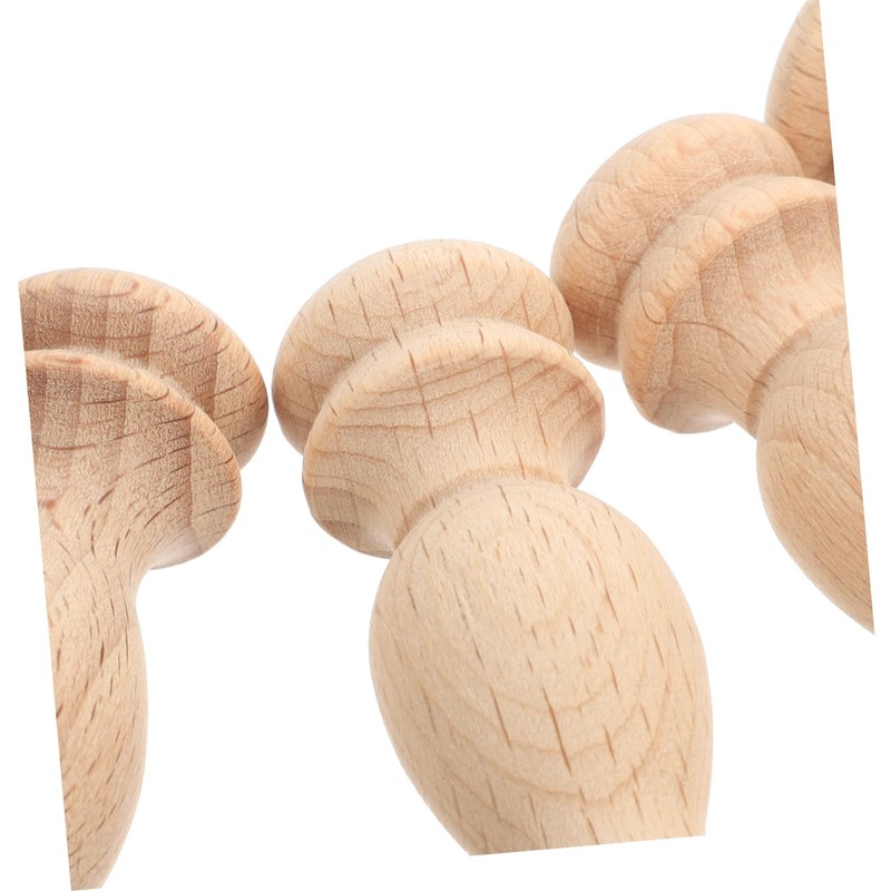 Generic 10pcs Unfinished Wood Balusters - Miniature Spindles for Dollhouse