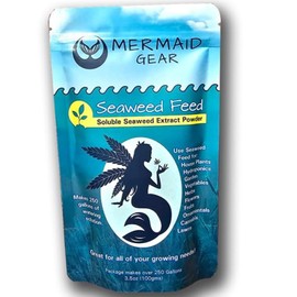 Mermaid Gear Seaweed Feed Kelp Powdered Fertilizer - 3.5oz 100gm Perfect for Hydroponic Soil Garden Lawn Flowers Plants Fruit Trees Houseplants Vegetables Herbs Organic