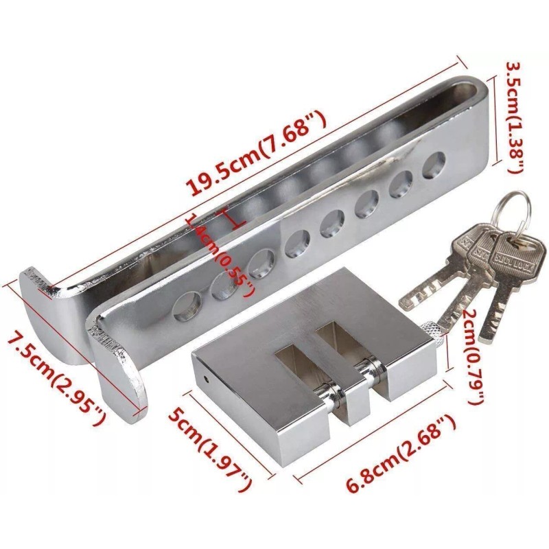 Unbranded Stainless Steel Brake Pedal Lock Security Car Auto Clutch