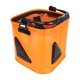 Bait Bucket - Foldable Fish Bucket with Wider Handle | Multi-Functional Sports & Outdoors Accessory for Transport Kayaks Car Beach Boat Bank Outdoor