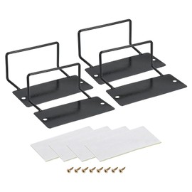 sourcing map 4Pcs Mattress Slide Stopper, Mattress Retainer Bar Mattress Holder Non Slip Mattress Stoppers to Prevent Sliding 4.7" L x 3.7" W x 2", Black