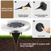 SOLPEX 20 Pack Solar Ground Lights Waterproof, Solar Powered Garden