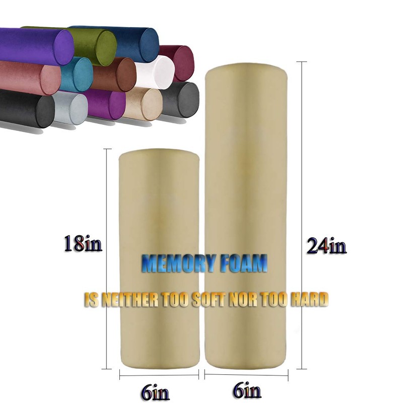 Tinbolunce Memory Foam Roll Pillow for Knee/Leg/Neck - Full Moon