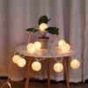 TIGOMOOV Lantern String Lights Plug in, Outdoor White Lights String