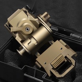 HWZ Night-Vision Goggles Stent Skip Rhino Night-Vision NVG Arms Mount for L4 G24 Mounting Helmet Fast OPS PJ MH BJ Mich Helmet (Gold)