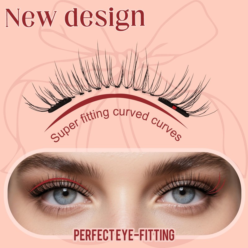 Higu clace Magnetic Eyelash kit, Reusable Magnetic Lashes Set with