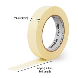 IPG Rust-Oleum General Purpose Multi-Surface Adhesive Masking Tape, Adheres Securely and Removes Easily, 0.94" x 60yd, Single Roll