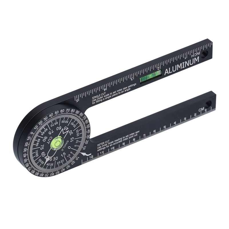 Miter Saw Protractor Metal Angle Measurement Finder Gauge Cutting Guide