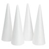 Juvale Foam Cones for Crafts, Trees, Holiday Gnomes, Christmas Decorations,