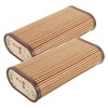 Ciieeo 2pcs Summer Pillow Hollow Bamboo Pillow Sauna Headrest Cooling
