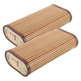 Ciieeo 2pcs Summer Pillow Hollow Bamboo Pillow Sauna Headrest Cooling Bamboo Ergonomic Bed Heat Dissipation