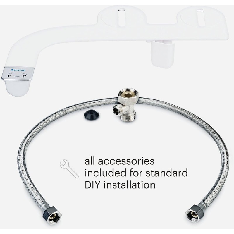 Brondell Bidet Attachment for Toilet SS-250 SimpleSpa Fresh Water Spray