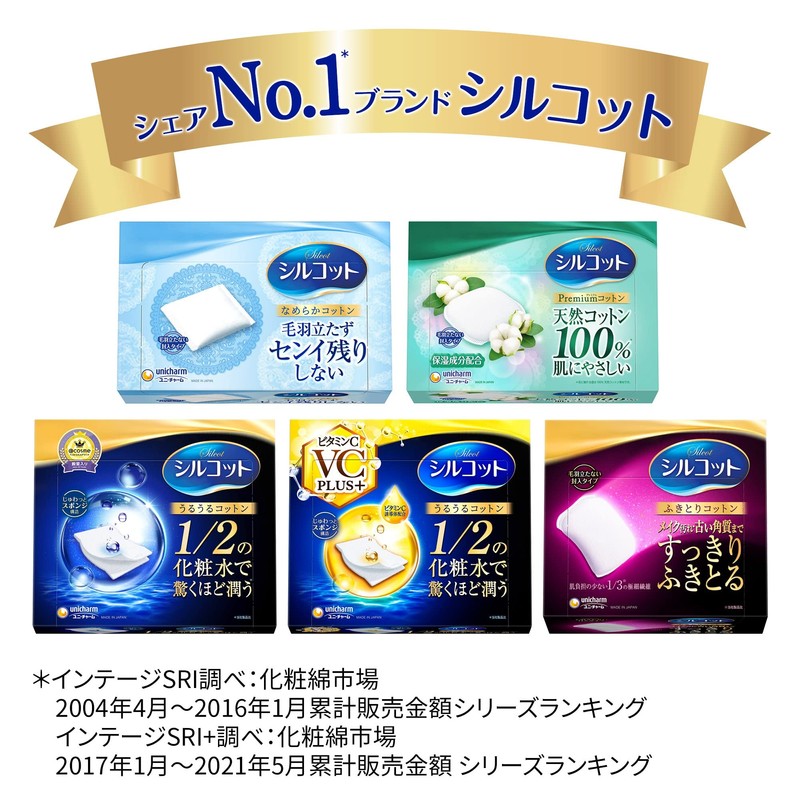 Silcot Makeup Pads, 82 Pads x 2 Packs