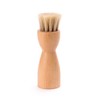 Burgol Original crucible brush, application brush, 100% horsehair (light horsehair),