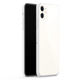 DDAWEFRT (Without Logo) Fake Dummy Phone Display Model Compatible with Phone 11 Replica Non-Working 6.1 inch Black Screen Phone 11 1:1 Scale (White)