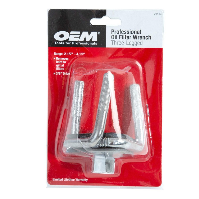 OEMTOOLS Adjustable 3 Jaw Oil Filter Wrench, Fits 2-1/2" to