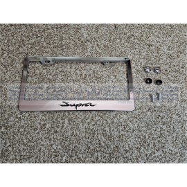 SIGNWERKZ Supra A90 Black Chrome Stainless Steel US/Canada License Plate Frame