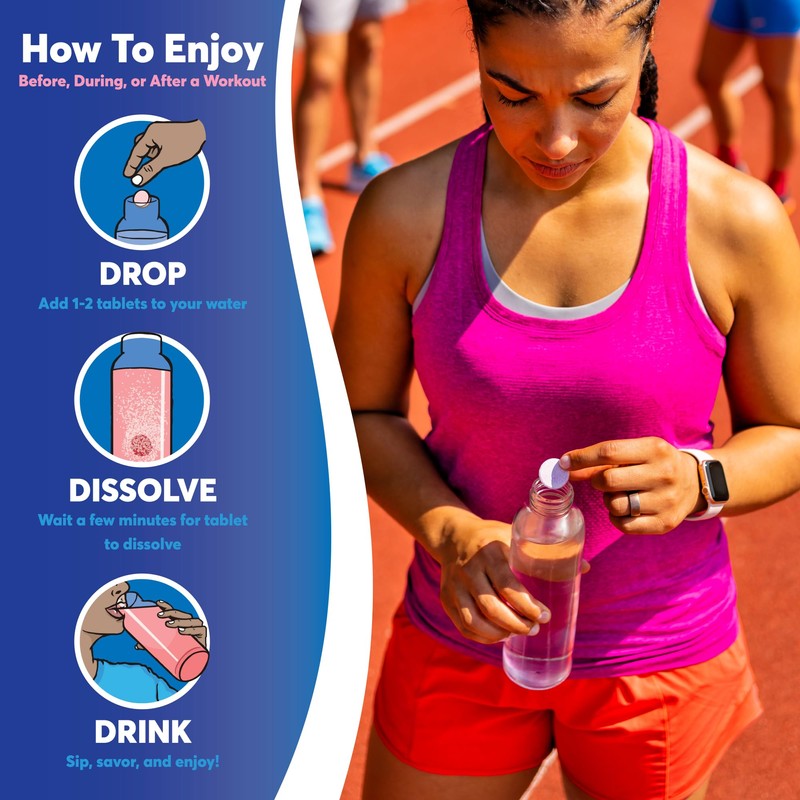 Nuun Ultra Hydration Tablets, Raspberry, 8 Pack (80 Tablets)