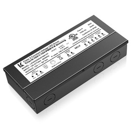 inShareplus 200W Dimmable LED Driver, 12V 16.6A Dimming Power Supply, AC 120-277V to DC 12V Transformer for LED Strip Light, TRIAC/ELV/MLV/0-10V/10V PWM, IP65 Waterproof UL Listed Class 2