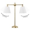 JONATHAN Y JYL3074A 31" Contemporary Farmhouse 2-Light Adjustable Library Lamp,