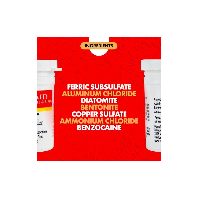Miracle Care Kwik Stop Styptic Powder, 0.5 Oz