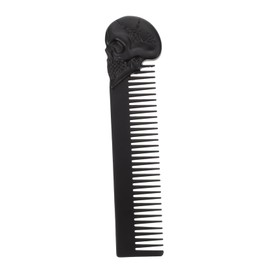 IWOWHERO Men's Beard Comb Portable Zinc Alloy Dual-sided Hair Styling Tool for Home and Travel Use Compact Design for Easy Grooming and Detangling for Beard Types