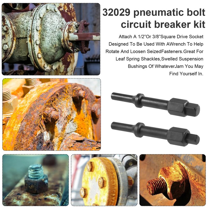 SUKABU 32029 Pneumatic Bolt Breaker Set - 3/8" & 1/2"