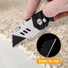 Harita 60 pcs Utility Knife Blades, Blackened SK-2 Razor Blades