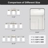 FonmYim Brushed Nickel Bathroom Light Fixtures, 3-Light Modern Vanity Light
