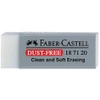 FABER-CASTELL Pack of 5 Grey Plastic Erasers 62mm x 22mm x 13mm PVC Free