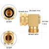 YELUN Garden Hose Swivel elbow Connector 90 Degree Solid Brass