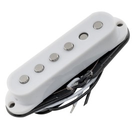 Musiclily Pro ST-60SE Staggered Alnico 5 Single Coil Neck Pickup for Strat Style Electric Guitar, White