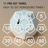 CREAVIVA Cube Pomodoro Timer - Flip to Start Countdown, Rechargeable