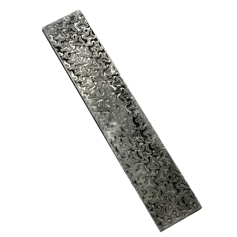 Damascus Steel Billet Patterned Steel Cutter Making Bar Embryo Forging