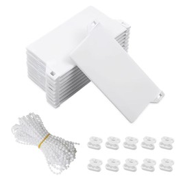 GIDWRIY Pack of 10 Slat Curtain Weight Plates 127 mm, Replacement Slats for Slat Curtain Replacement Parts, Weights for Slat Curtain with Chain Roller Chain and Chain Connector for Vertical Blinds