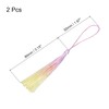 sourcing map Bookmark Tassels - 2Pcs 13cm/5" Silky Soft Mini