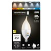 Feit Electric CA10 LED Candle Bulb Flame Tip, 40W Equivalent,