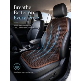 SMIUPIN Summer 3D Air Big Mesh Car Seat Cushion Pad,Universal Fit Cooling Breathable and Vent Mesh Car Seat Cushions Cover for Truck SUV Pikup Sedan Accessories 1PCS (Brown)