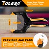 TOLESA 10 Inch Spring Clamps for Woodworking 2PC Large Wood