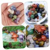 IWOWHERO Set of 20 Small Mushroom Ornaments Crystal Mini Mushrooms