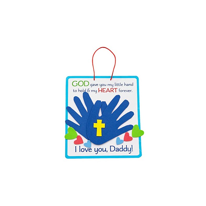 Fun Express Religious Father’s Day Handprint Poem Craft Kit, Makes
