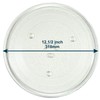 HQRP 12.5-inch Glass Turntable Tray Compatible with GE WB39X10003 WB39X10002