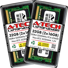 A-Tech 32GB (2x16GB) RAM for ASUS TUF Gaming F15/F17 | DDR4 3200MHz PC4-25600 Non ECC SO-DIMM 1.2V - Laptop & Notebook Memory Upgrade Kit