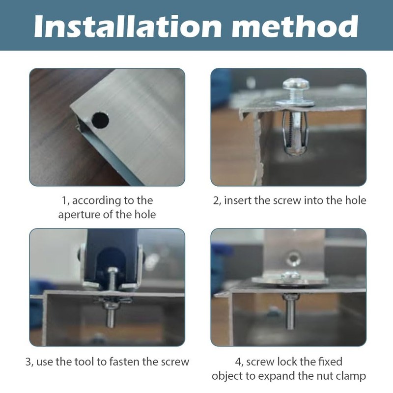 EMVANV 20 PCs Hollow Door Anchors,Hollow Metal Cavity Fixing Hollow