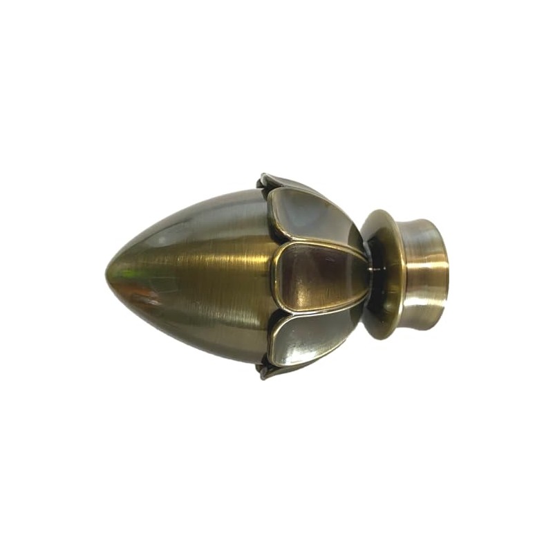 ABC Decor Acorn Curtain Pole Finials, Antique Brass, 28mm, pair