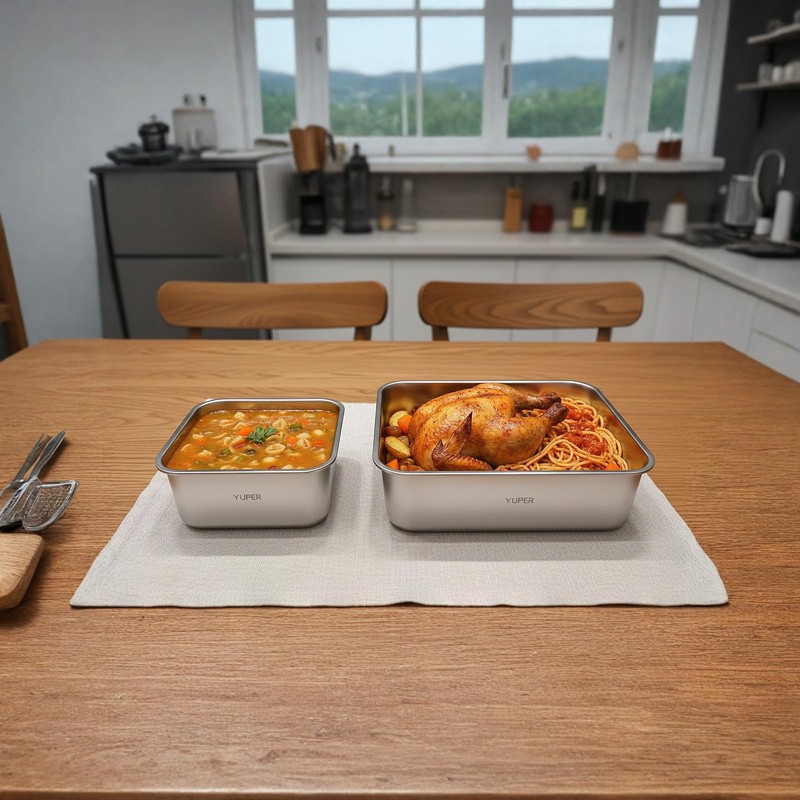 YUPER Stainless Steel Food Containers, Meal Prep Containers, Bacon Cheese