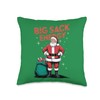 Santa Big Sack Energy Funny Christmas Throw Pillow