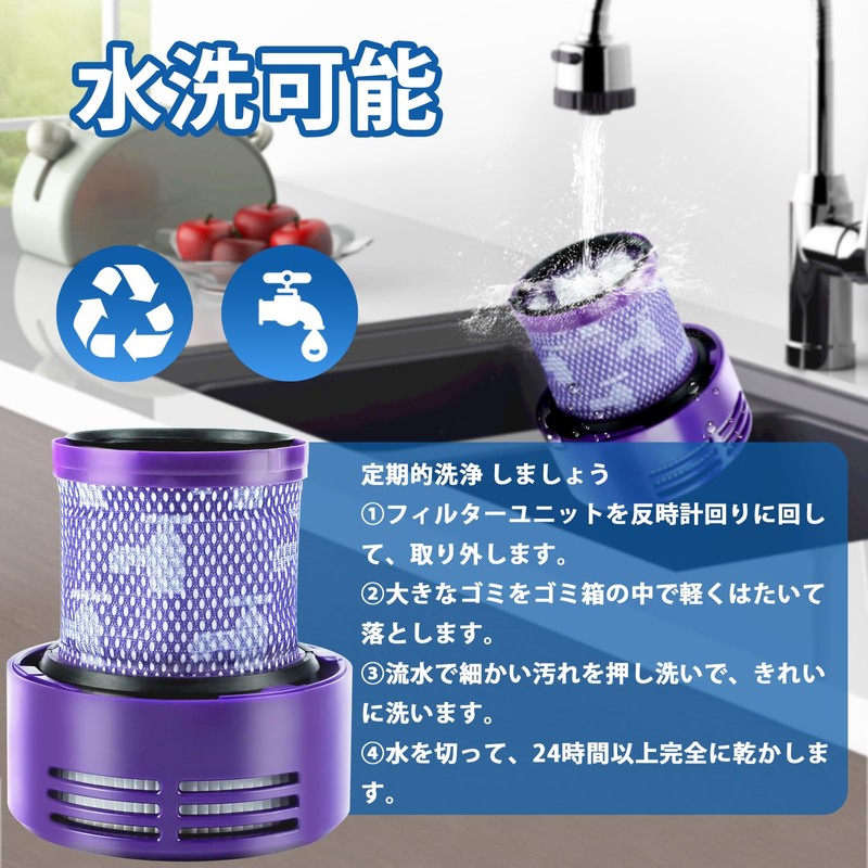 Vacuum Filter Compatible with V10 SV12 Filter Part Number: 969082-02
